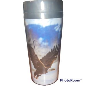 Bald Eagle wildlife 14 fl oz tumbler. For hot or cold beverages